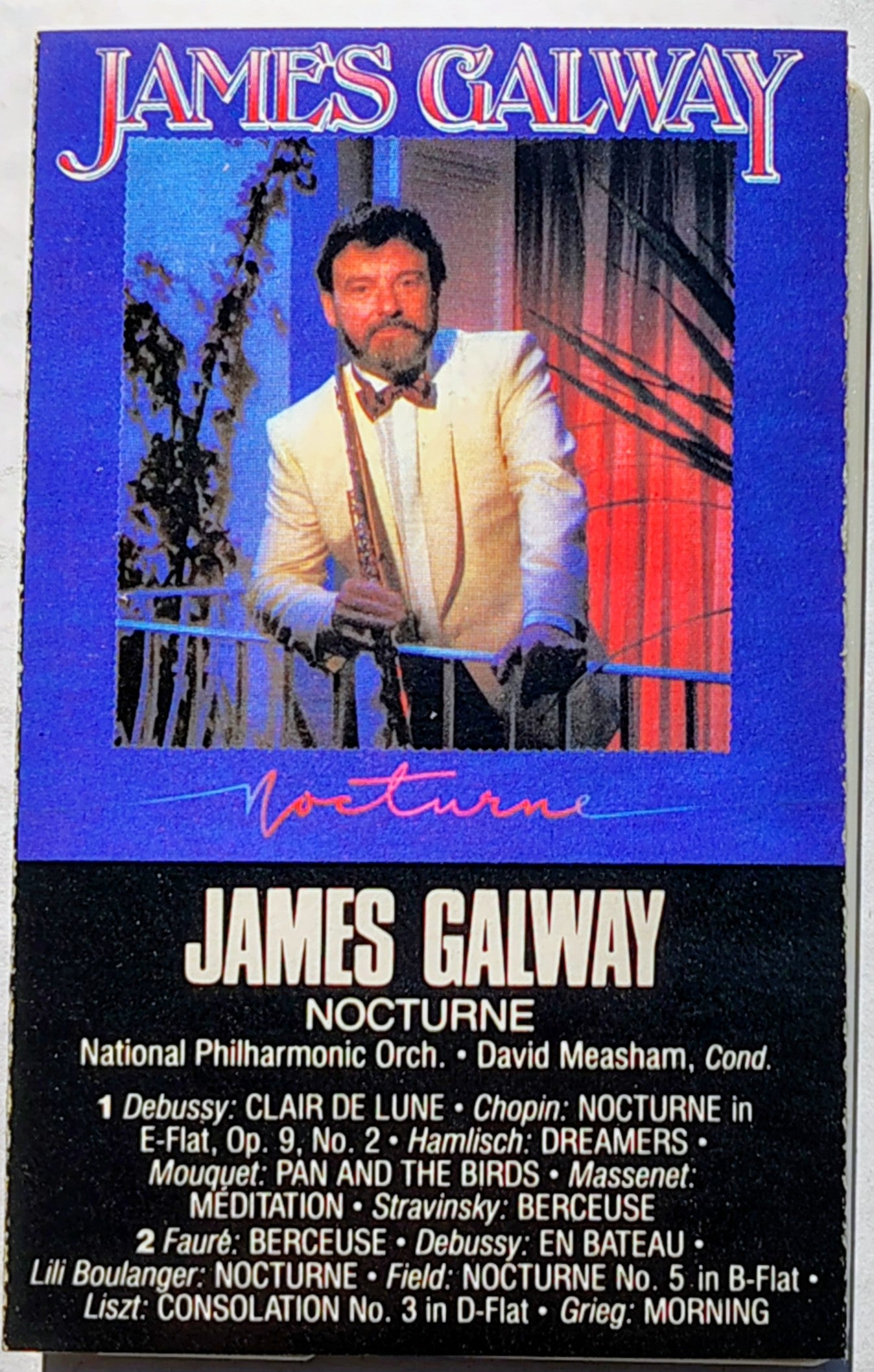 James Galway - "Nocturne" CASSETTE TAPE VG+/VG+