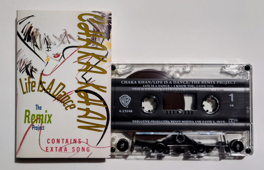 Chaka Khan - "Life Is A Dance: The Remix Project" - CASSETTE TAPE (AR; DOLBY HX PRO B NR) VG+/VG+