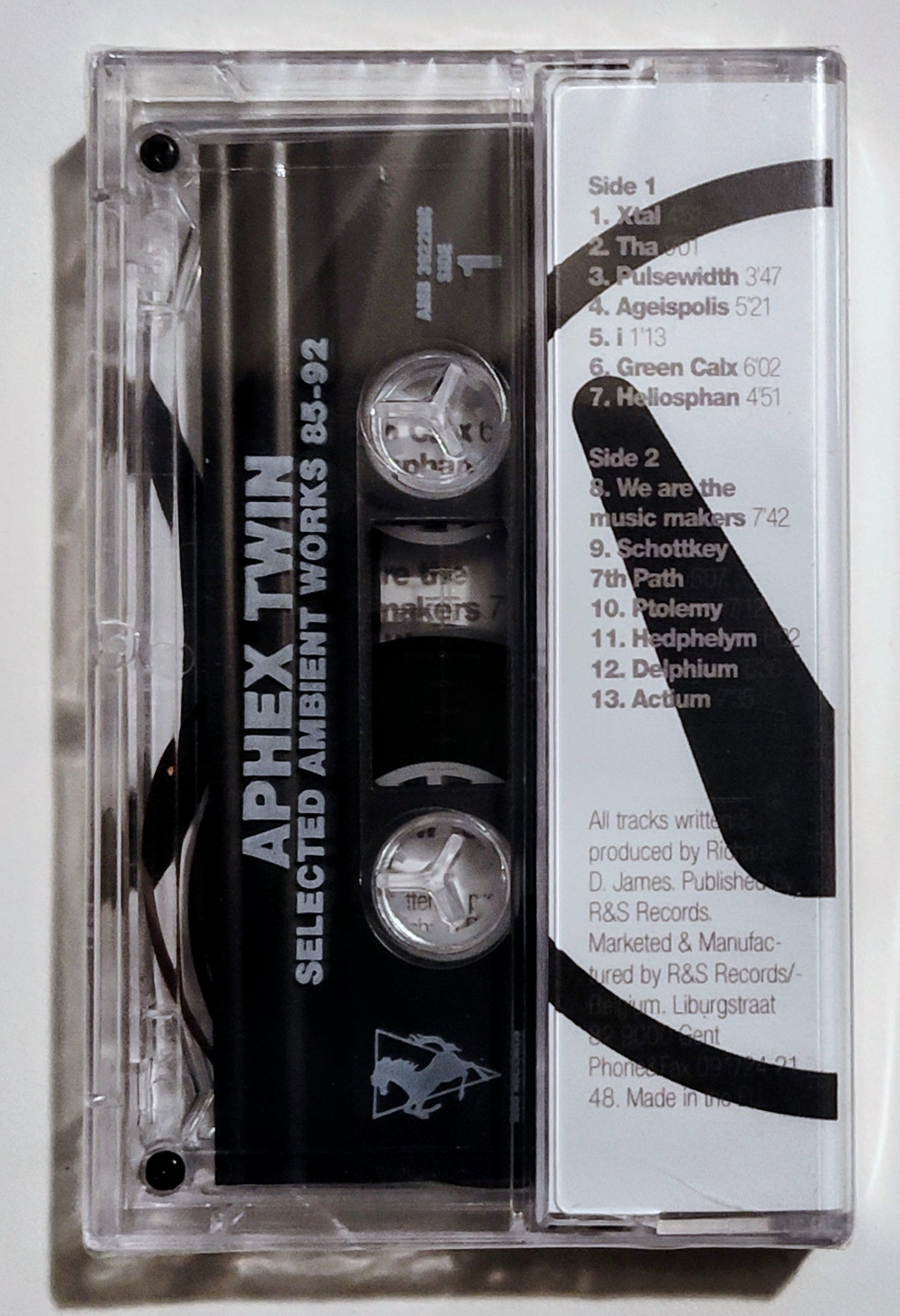 Aphex Twin - "Selected Ambient Works 85-92" - INDIE CASSETTE TAPE (Italy "Fan Club" Tape) M/M (Sealed; Personal Collection)