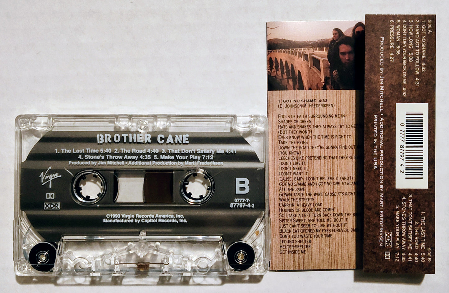 Brother Cane - “Brother Cane” - CASSETTE TAPE VG+/VG+