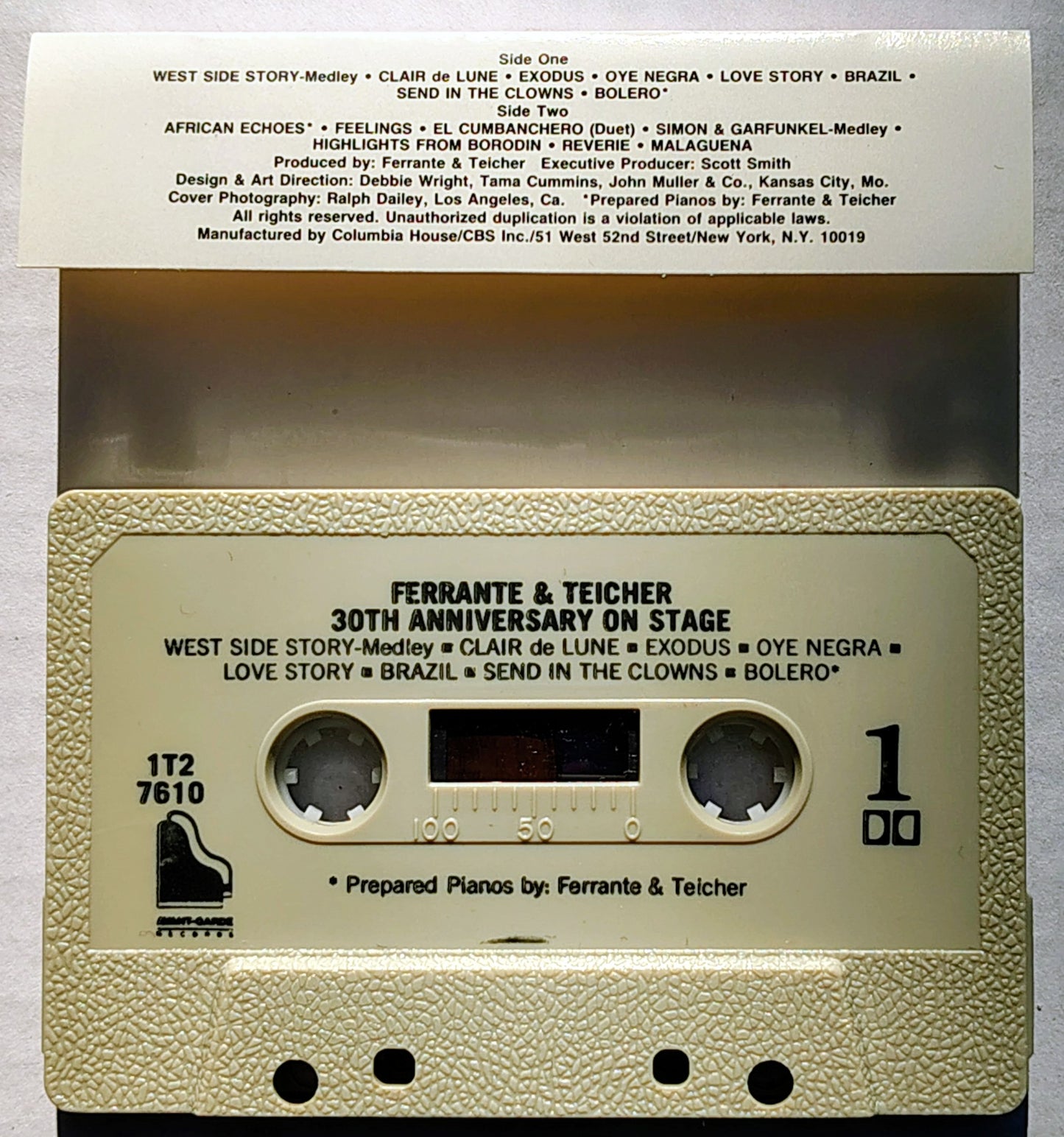 Ferrante & Teicher - "30th Anniversary On Stage" CASSETTE TAPE VG+/VG+