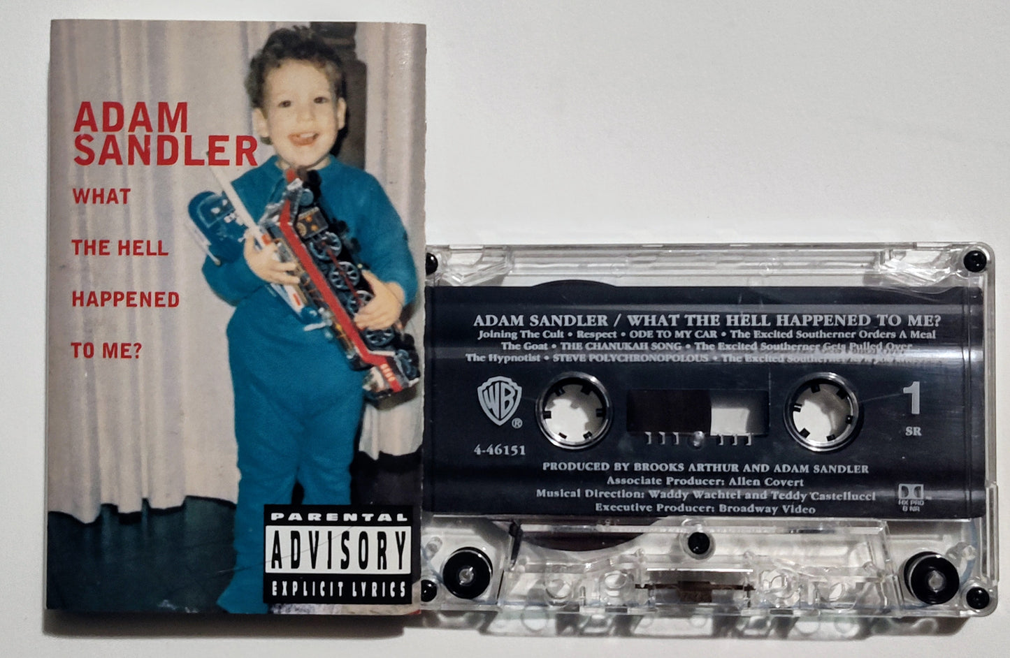 Adam Sandler - "What The Hell Happened To Me?" - CASSETTE TAPE VG+/VG